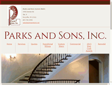 Tablet Screenshot of parksandsons.net